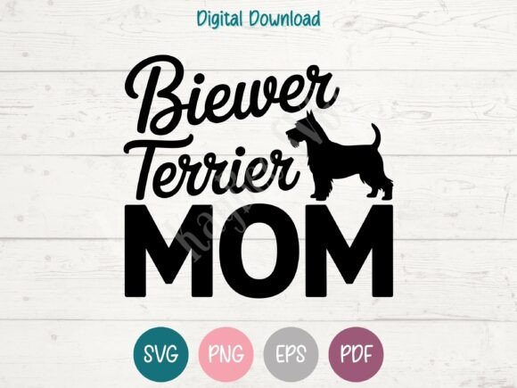 Biewer Terrier Dog Mom SVG: T-Shirt Graphics That Convert