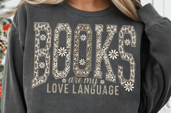 Books Are My Love Language Camo SVG PNG Graphics
