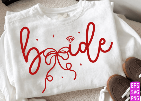 Coquette BRIDE Svg, Bachelorette PNG Graphics for T-Shirt