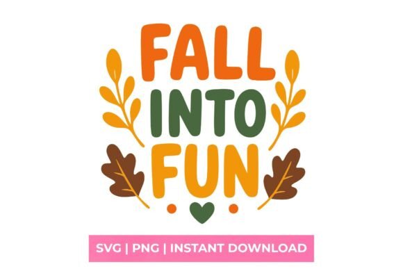 Fall into Fun Retro Autumn SVG: Graphics & T-Shirt Designs