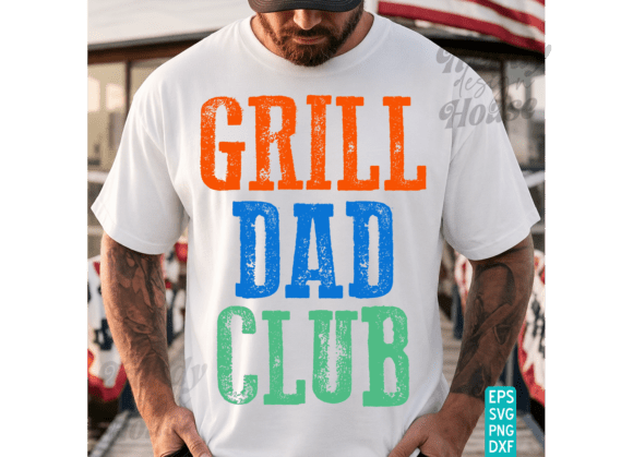 Grill Dad Club PNG: BBQ Graphics & T-Shirt Designs