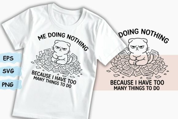 Me Doing Nothing Because I Have Too Many - T-Shirt Graphics