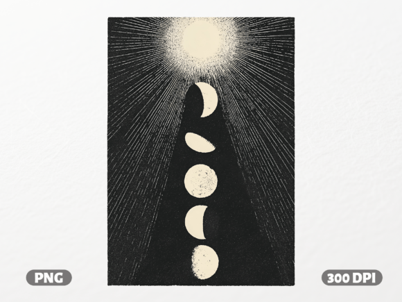 Sun Moon Mystical Cycle – Graphics & T-Shirt Design Review